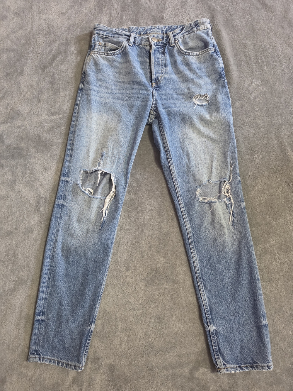H&M Light Blue Button-Fly Denim Jeans